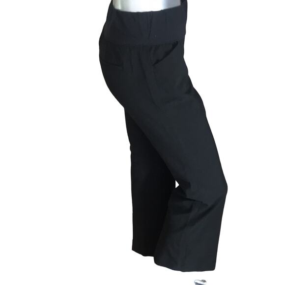 Gap Maternity Perfect Trouser Pull On Black Pants Women's Size 2R - Picture 2 of 7